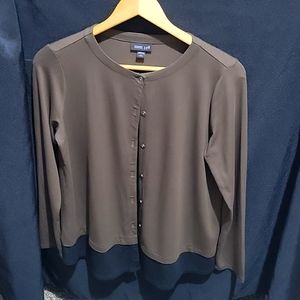 J. JILL Brown & black cardigan